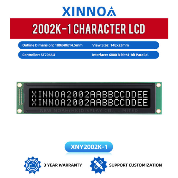 DFSTN black film 2002K-1 Character LCD Module Display Screen Large Screen Long Strip Type Long Strip LCM Screen