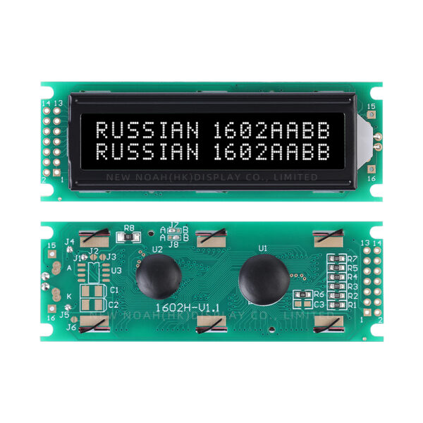Russian BTN Black Film 1602H Character LCD Screen ST7066U Multiple Languages To Choose From - Image 3