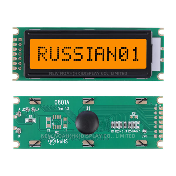 Russian Gray Film 0801A Character LCD Display Screen Support Customization Of 6800 8-Bit Parallel - Image 3