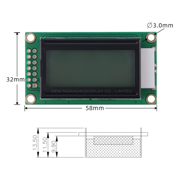 Russian Gray Film 0802B-2 Character LCD Module Three Year Warranty LCM Display Module - Image 4