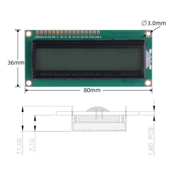 Russian Gray Film 1602A Character LCD Display Screen 1.5 Inches Support Scheme Development - Image 4