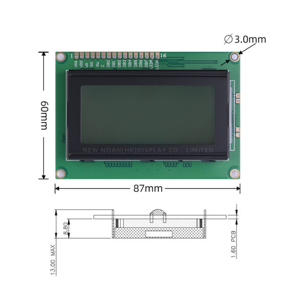 Russian Gray Film 1604A LCD LCM Display Module Dot Matrix ST7066U Character Screen Factory Outlet - Image 4