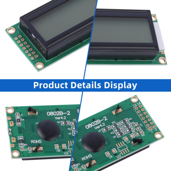 Russian Gray Film 0802B-2 Character LCD Module Three Year Warranty LCM Display Module - Image 5