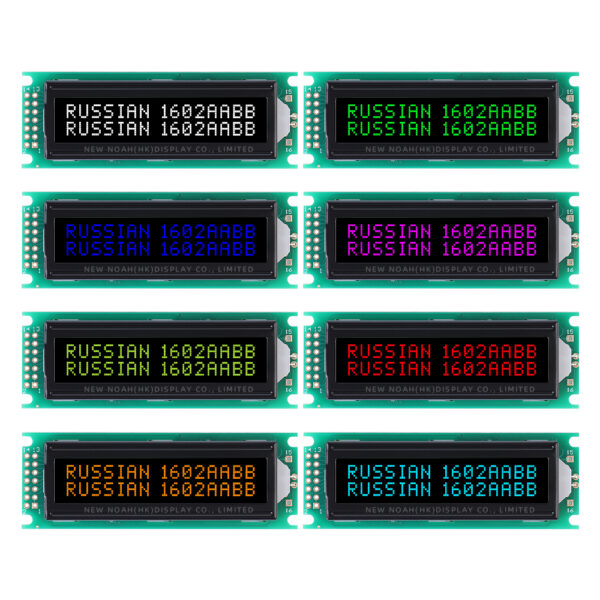 Russian BTN Black Film 1602H Character LCD Screen ST7066U Multiple Languages To Choose From - Image 6