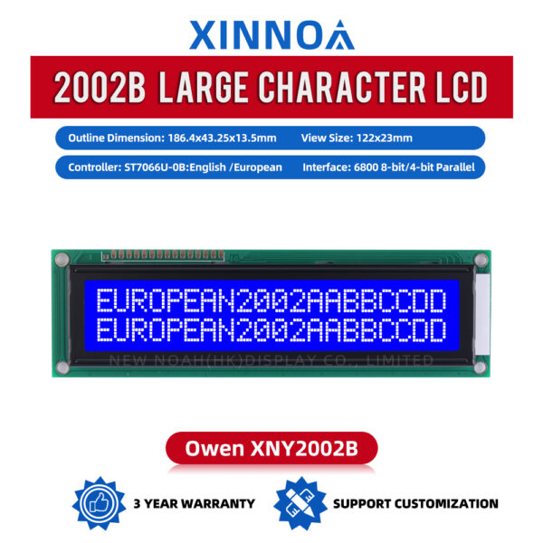 European Blue Film White Letters 2002B 16PIN Audio Amplifier Display Screen Support Customization