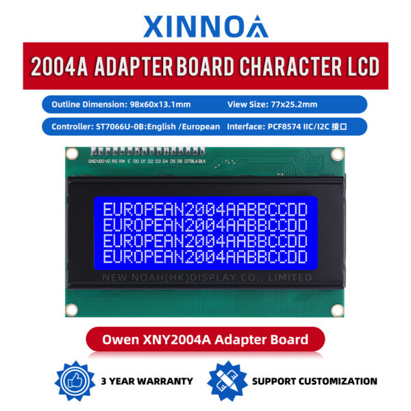 European Blue Film White Letters 2004A IIC Adapter Board Support Customized Language
