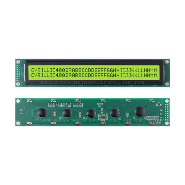 Cyrillic Yellow Green Film 4002A High Brightness LCD Screen 40*2-Character Dot Matrix Screen - Image 3