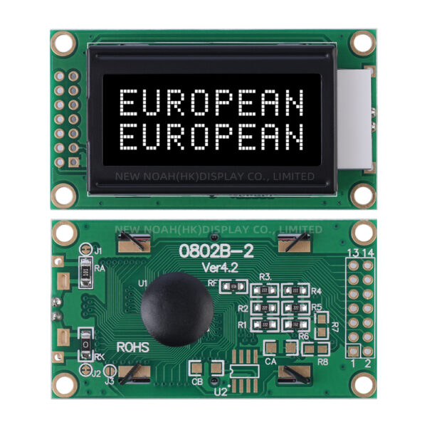 European BTN Black Film 0802B-2 Character LCD Module Three Year Warranty LCM Display Module - Image 3