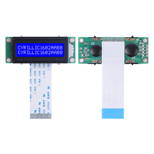 Cyrillic Blue Film White Letters 1602A-20-2A Character LCD Screen - Image 3