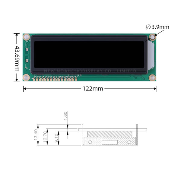 Cyrillic BTN Black Film 1602B LCD Screen Original ST7066U Chip Character Display Screen - Image 4