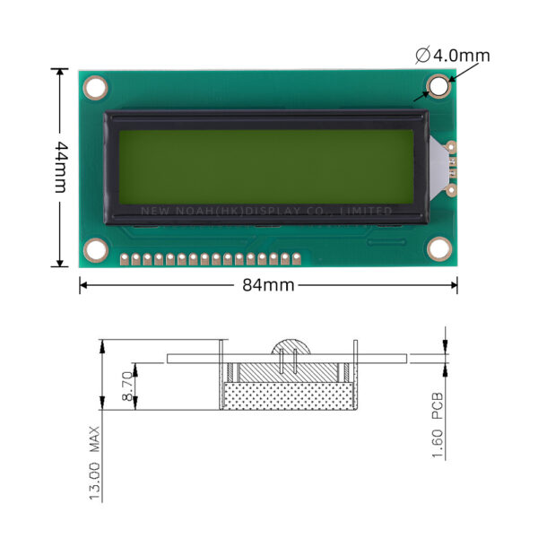 European Yellow Green Film 1602C2 Arduino With Backlight Built-In Character Screen - Image 4