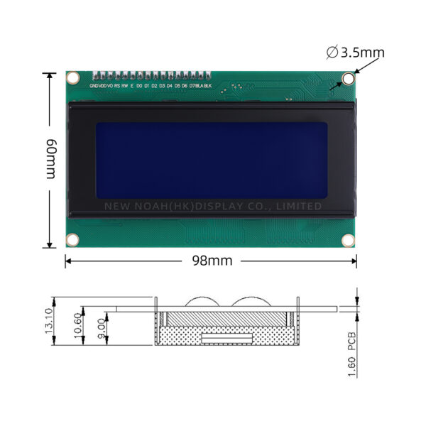 European Blue Film White Letters 2004A IIC Adapter Board Support Customized Language - Image 4