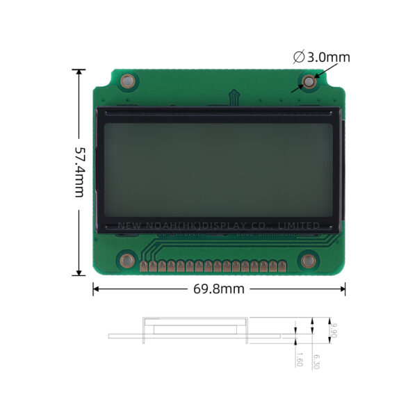 European Gray Film 1604B Character LCD Screen 16PIN ST7066U - Image 4
