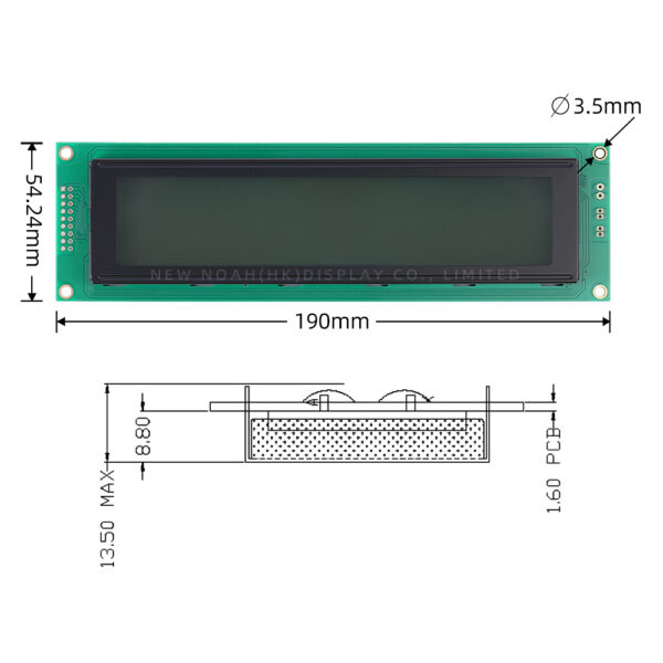 Cyrillic Gray Film 4004A5 Character Dot Matrix Screen 18PIN Interface Module - Image 4