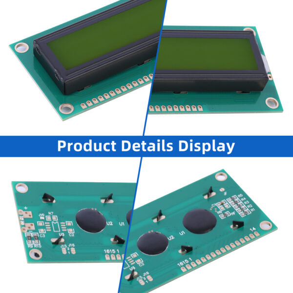 European Yellow Green Film 1602C2 Arduino With Backlight Built-In Character Screen - Image 5