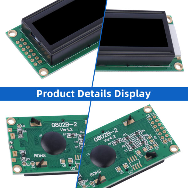 European BTN Black Film 0802B-2 Character LCD Module Three Year Warranty LCM Display Module - Image 5
