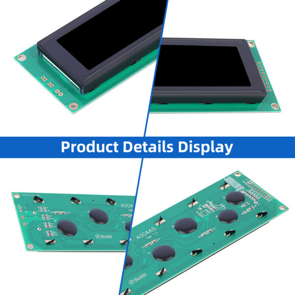 European BTN Black Film 4004A5 LCD Display Module LED Backlit Character Screen ST7066U - Image 5