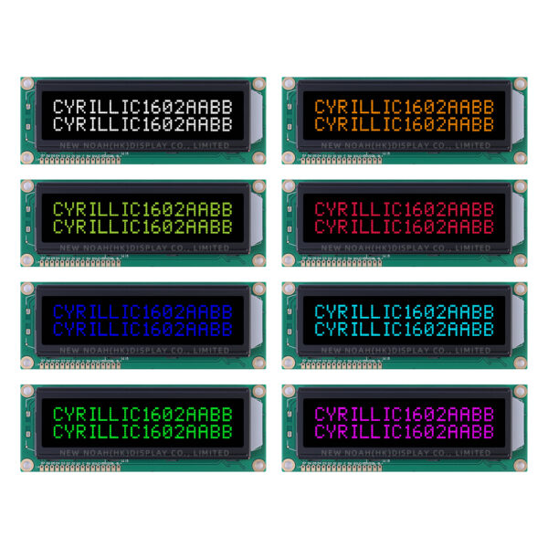 Cyrillic BTN Black Film 1602B LCD Screen Original ST7066U Chip Character Display Screen - Image 6