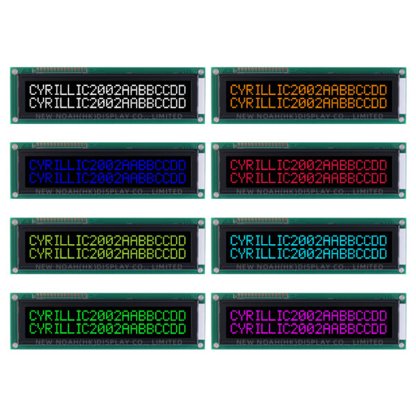 Cyrillic DFSTN Black Film 2002B High Brightness LCD Screen ST7066U Multi Language Font Library - Image 6