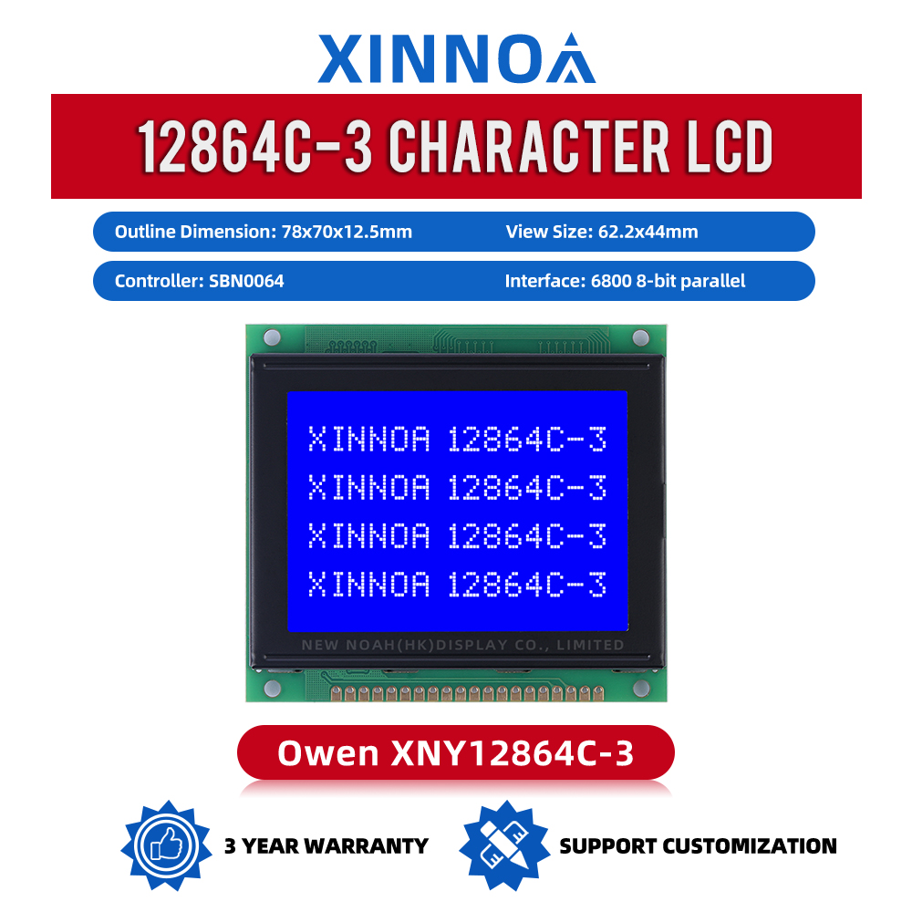 Blue Film 12864C-3 Display Module Controller SBN0064 12864 Parallel Port Multilingual Module