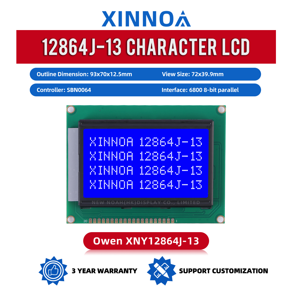 Blue Film 12864J-13 LCD Display Export Quality Controller SBN0064 LCM Module