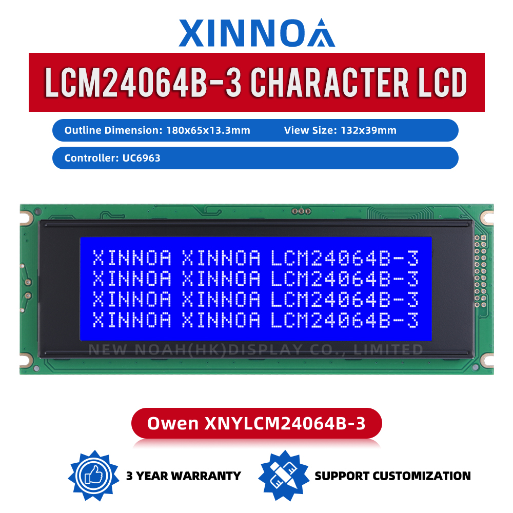 Blue Film LCM24064B-3 LCD Module Refueling Machine Equipment LCD Controller UC6963 Warranty For Three Years