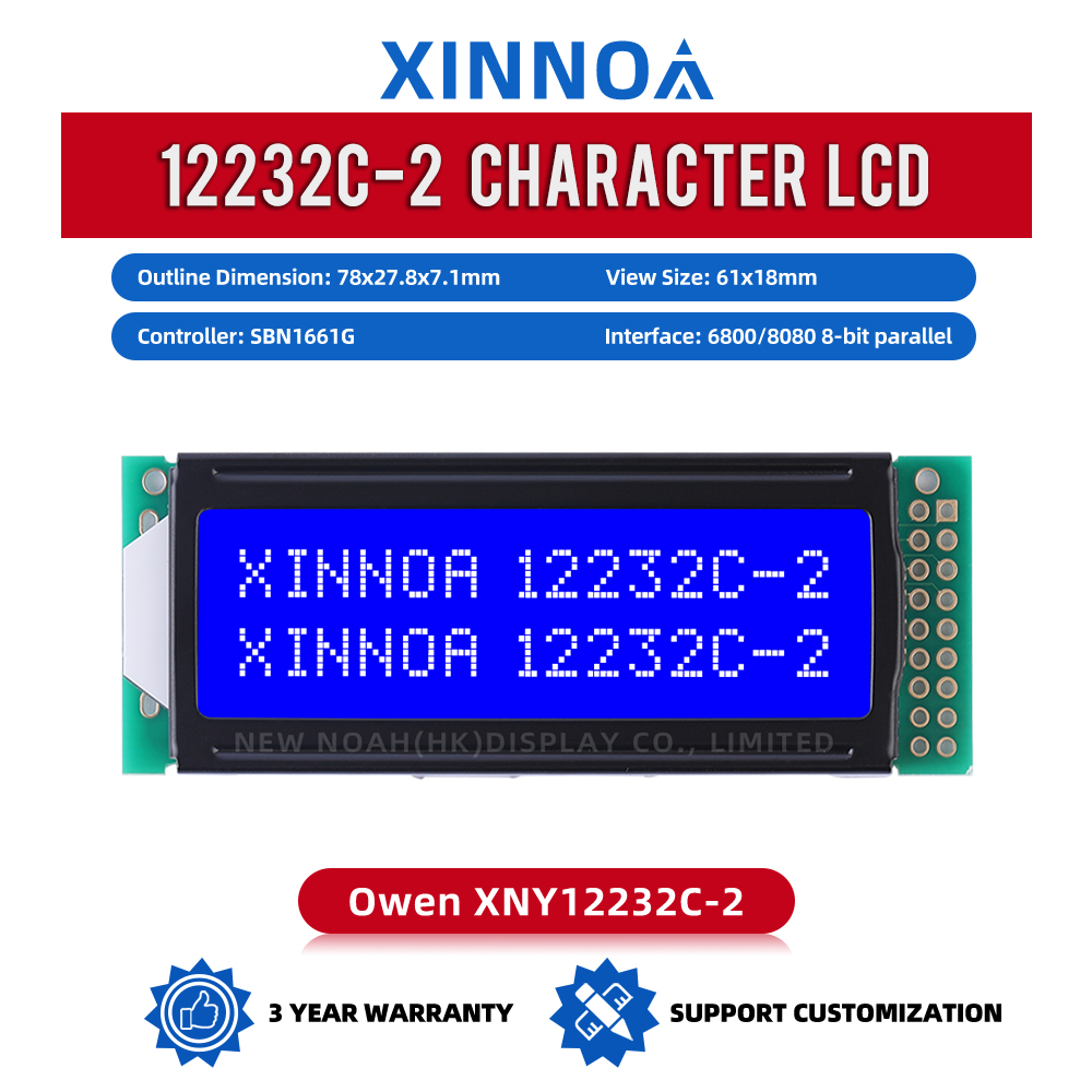 Blue Film Wholesale 12232C-2 LCD Display Multilingual Module Serial Screen Controller SBN1661G