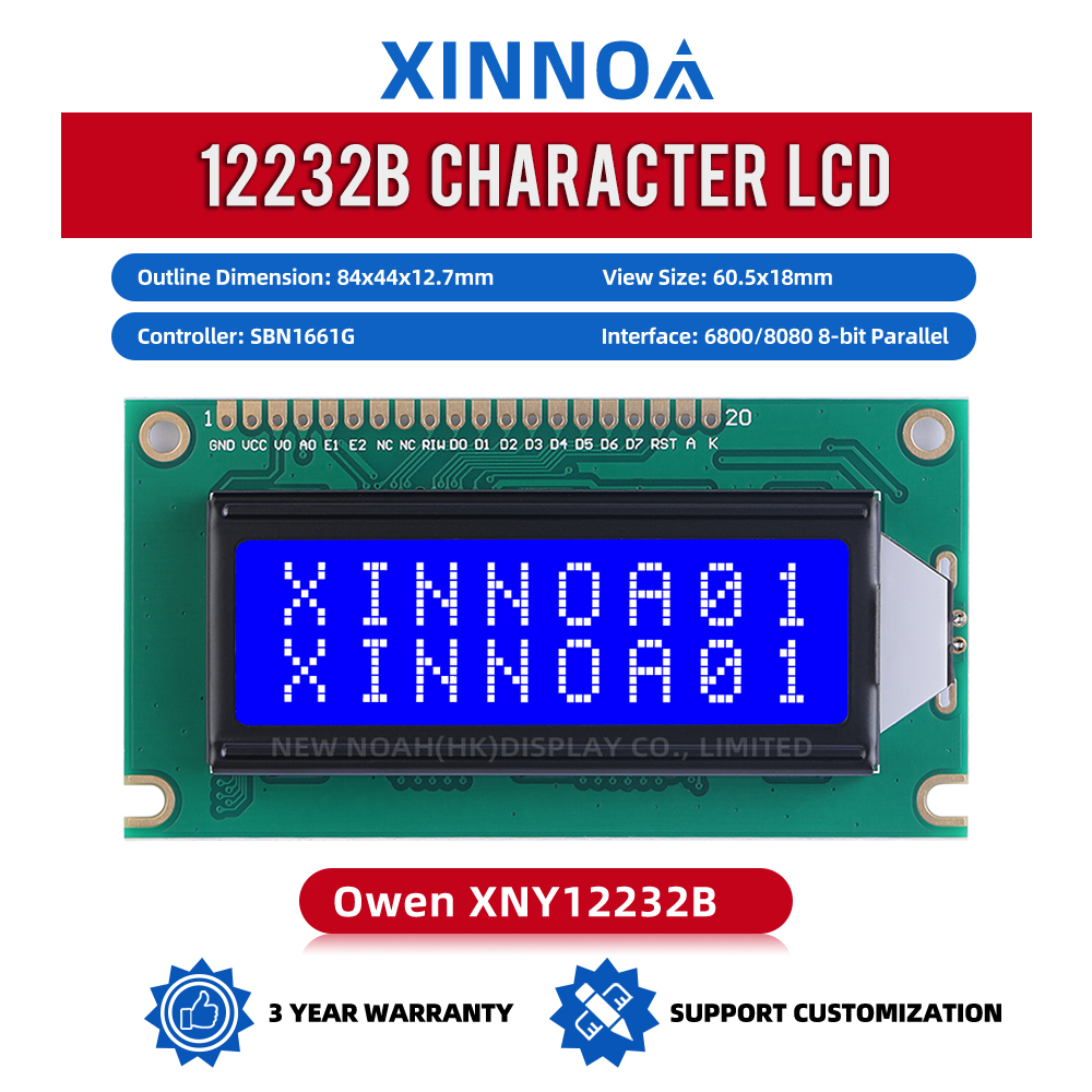 Blue Film LCD12232B Character Screen Controller SBN1661G Multi Language LCD Module