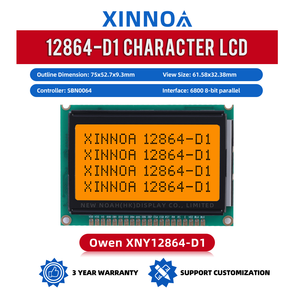Grey Film LCD12864-D1 Low-Power LCD Display LCM Module Controller SBN0064