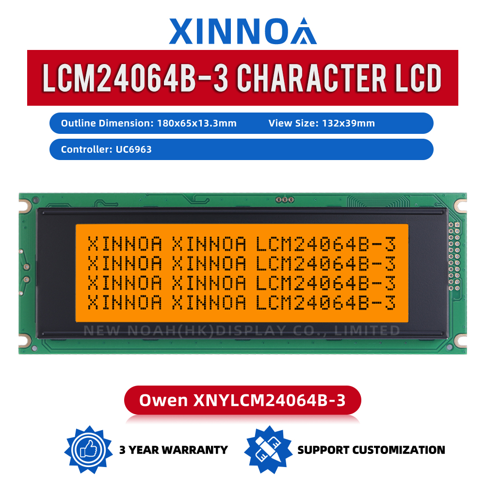 Grey Film 5.7-Inch LCM24064B-3 Graphic LCD Display Screen LCD Uv ResiStant Material UC6963