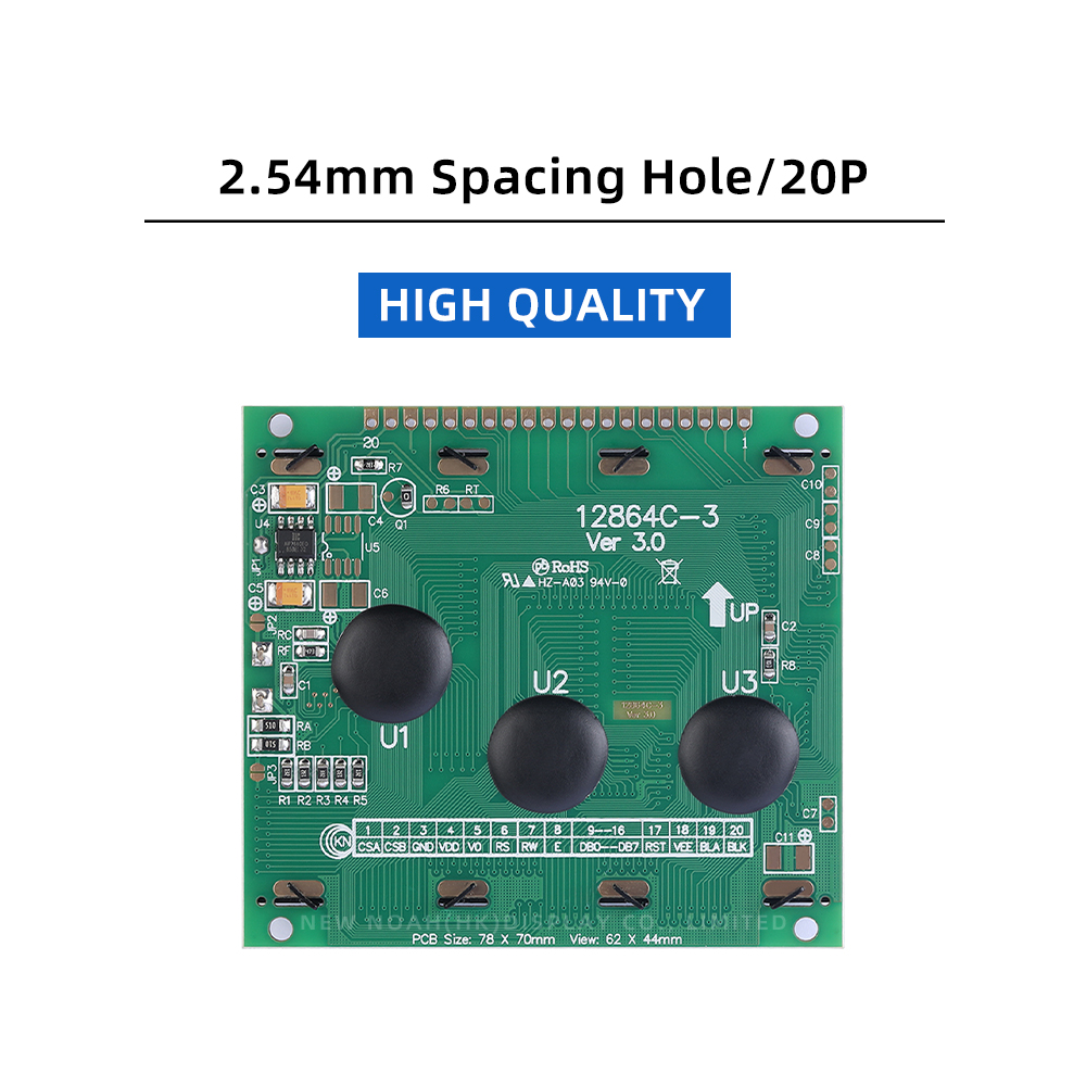 Blue Film 12864C-3 Display Module Controller SBN0064 12864 Parallel Port Multilingual Module - Image 2