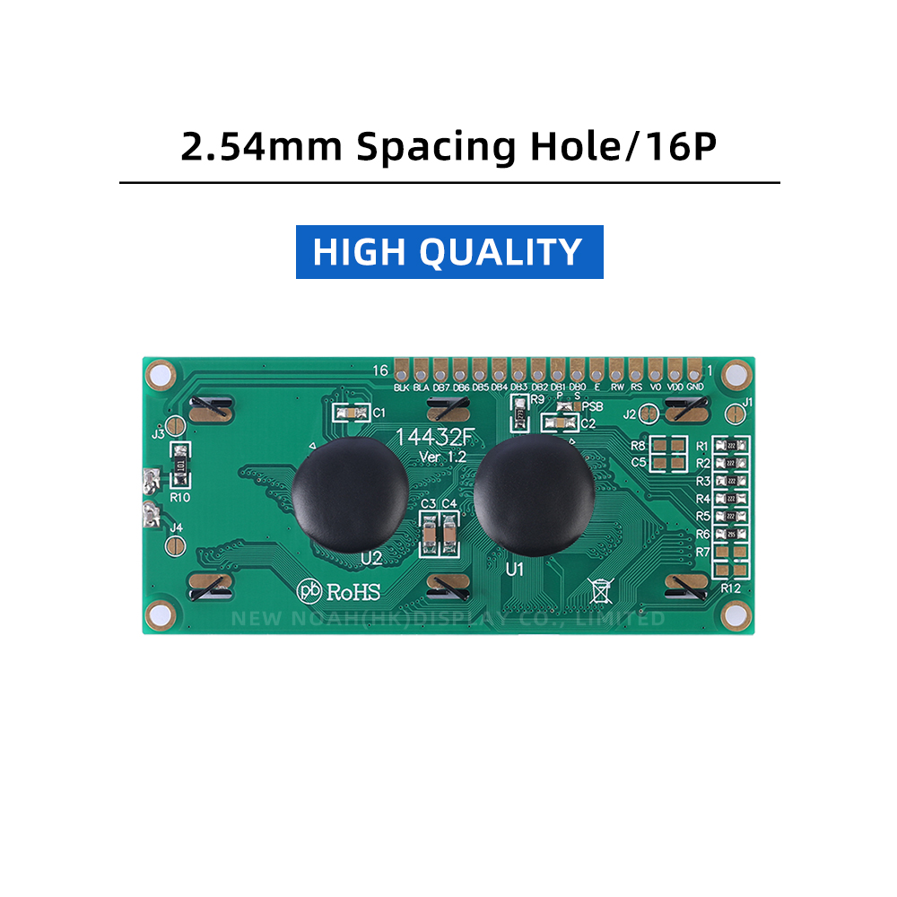 Blue Film 14432F 80X36X12.2MM Serial SPI/Parallel Graphics 5V LCD Module Display LCM ST7920/AIP31020 - Image 2
