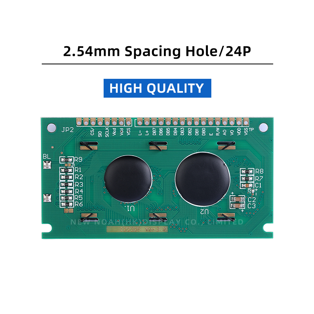 Blue Film LCD12232F LCB Monochrome InduStrial Screen ST7920 Graphic Dot Matrix 122*32 Monochrome Screen - Image 2