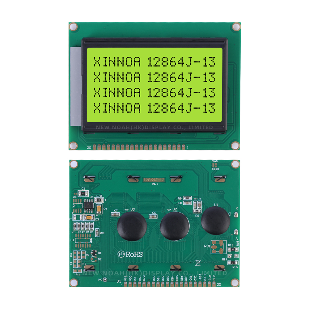 Yellow Green Film Spot Wholesale 12864J-13 InduStrial Grade LCD Screen 128*64 Controller SBN0064G - Image 3