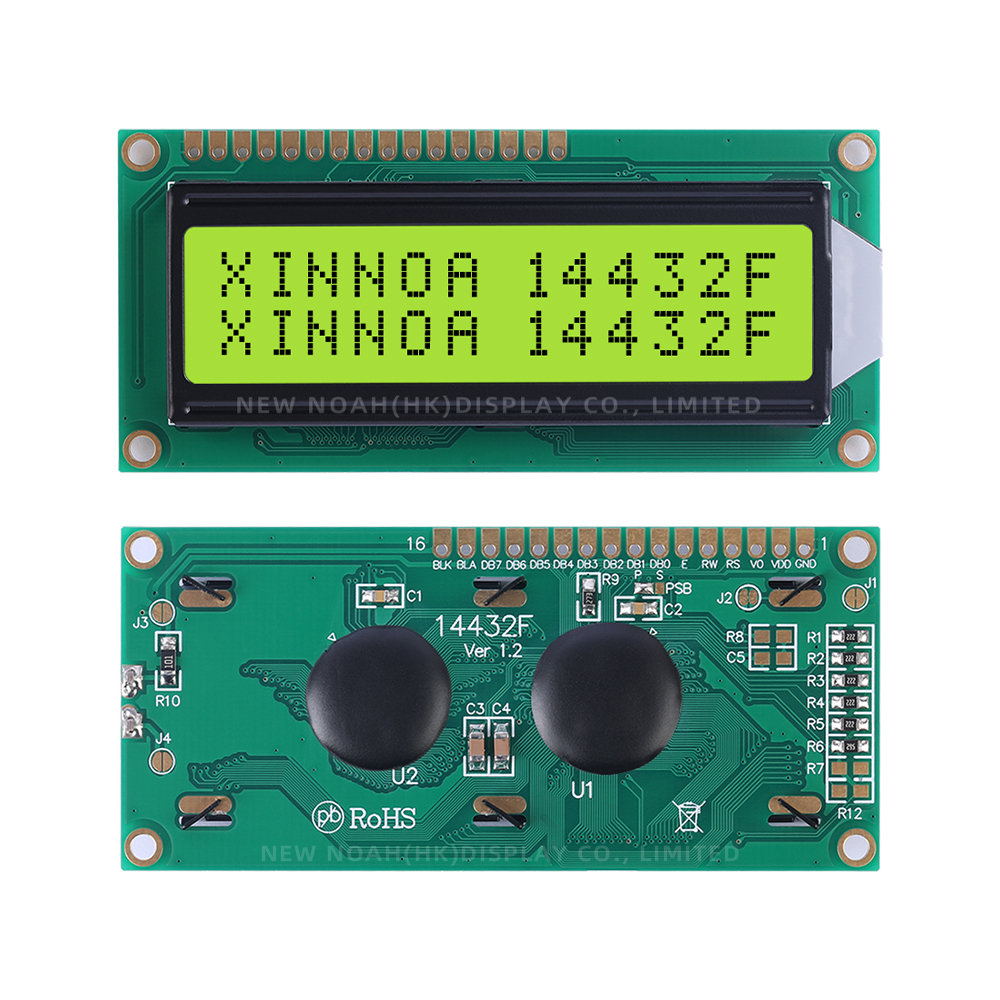 Yellow Green Film 14432F 80X36X12.2MM Serial SPI/Parallel Graphics Display LCM ST7920/AIP31020 - Image 3
