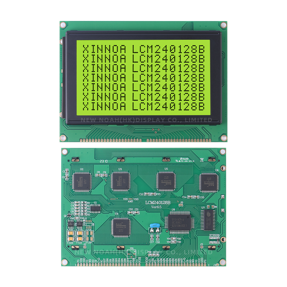 Yellow Green Film LCM240128B Touch Panel Screen PlaStic 144X104MM LCD Display Module With - Image 3