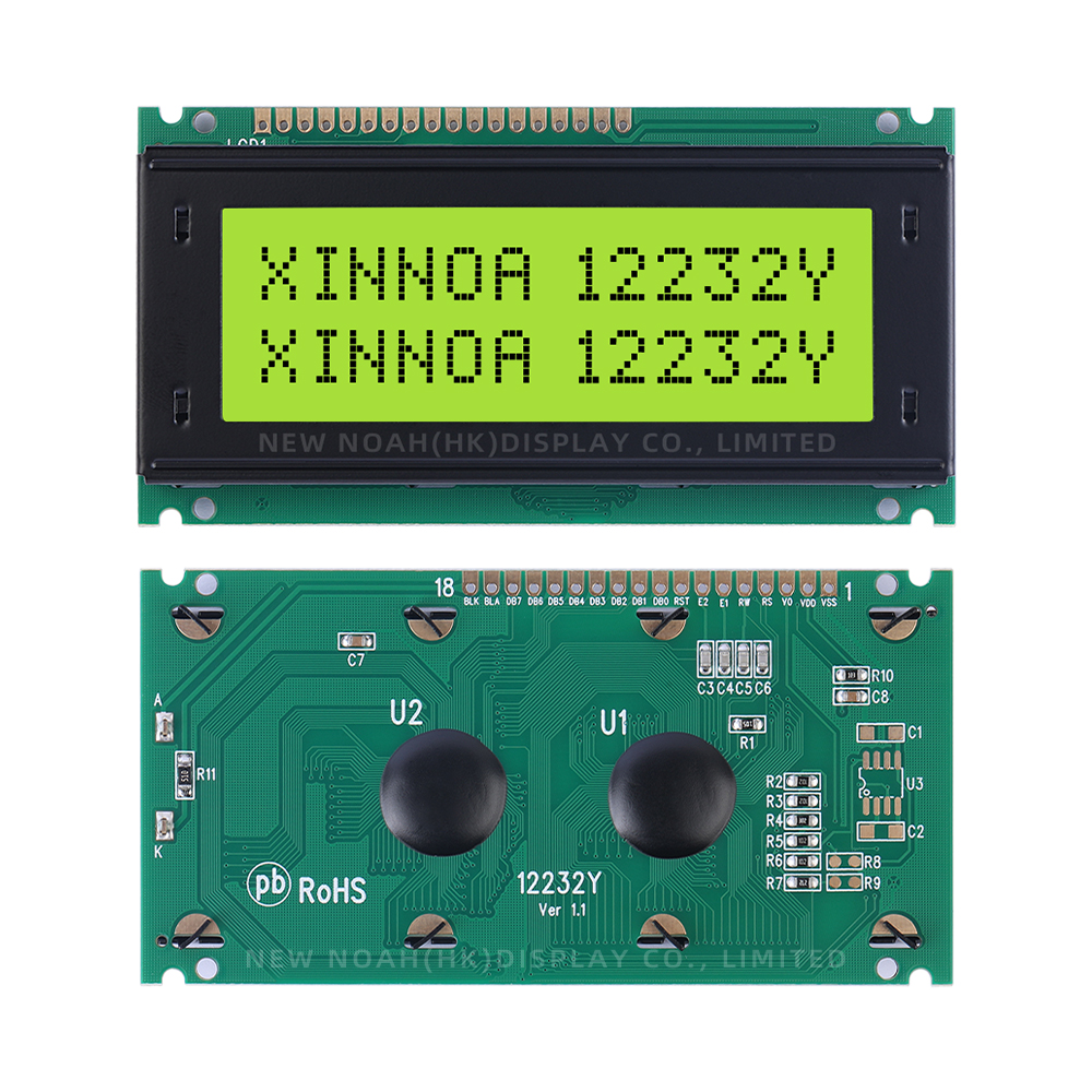 Yellow Green Film 12232Y Character Dot Matrix Screen LCD English Display Screen Can Be AssembLED In Multiple Languages - Image 3
