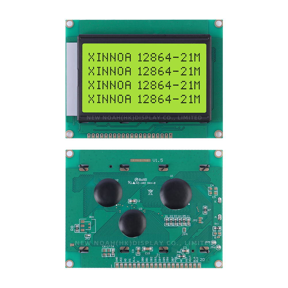 Yellow Green Film Source Manufacturer 12864-21M Chip ST7920 Voltage 3.3V 5V Serial Port LCD Screen - Image 3