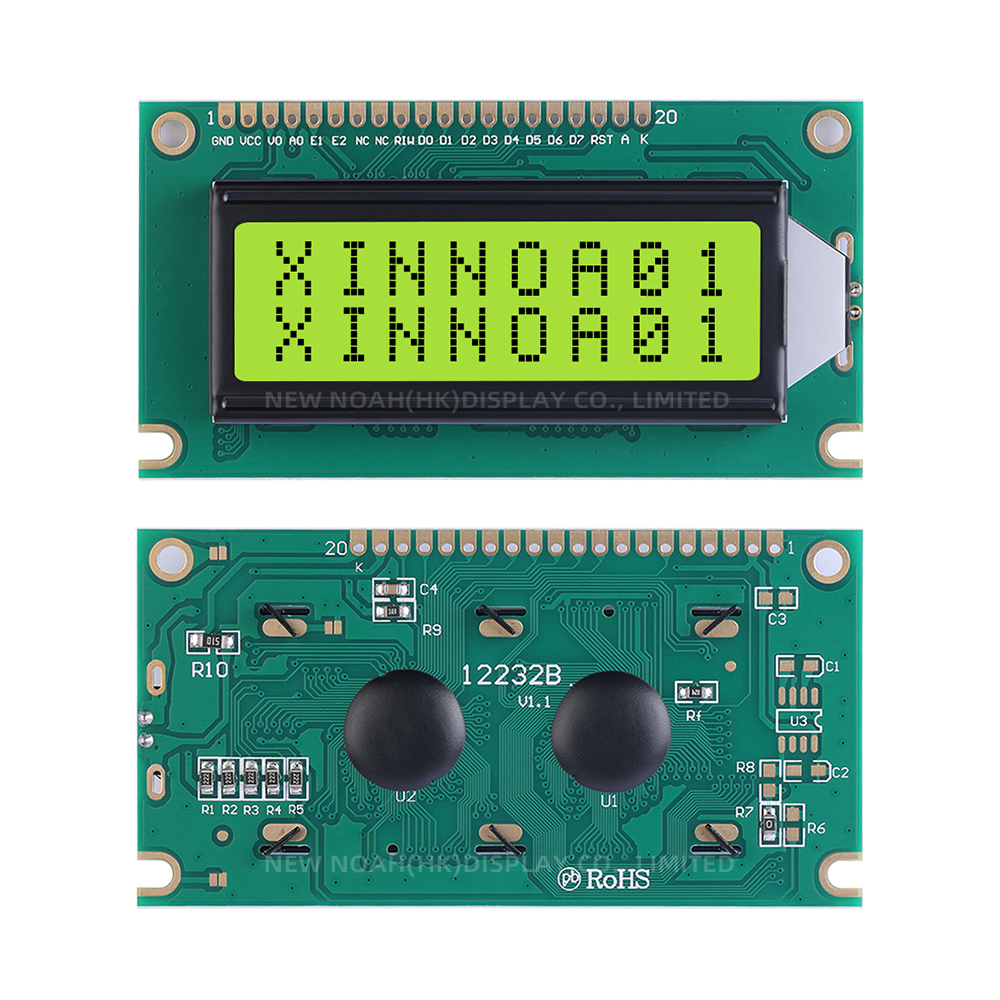 Yellow Green Film 12232B Character Screen 20PIN Standard Interface LCD Display 3.6-Inch LCD Screen - Image 3