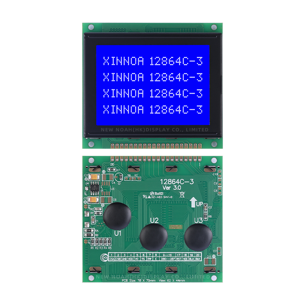 Blue Film 12864C-3 Display Module Controller SBN0064 12864 Parallel Port Multilingual Module - Image 3