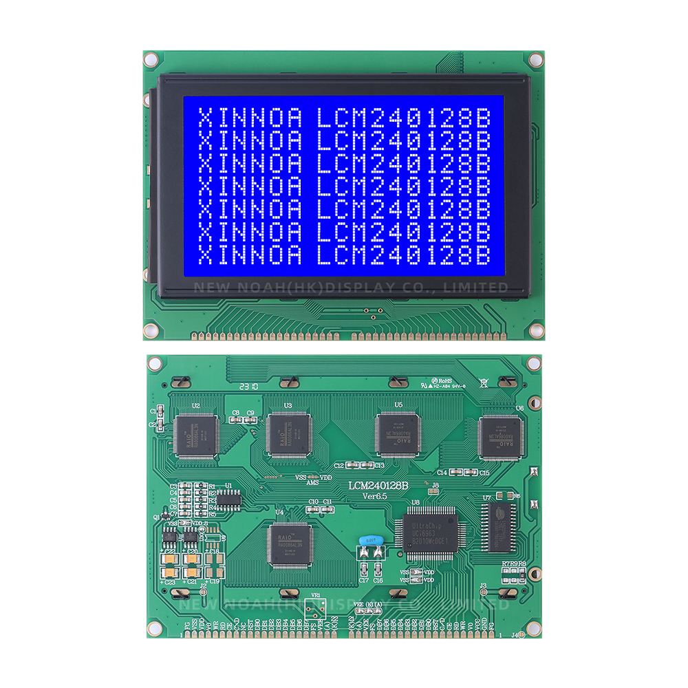 Blue Film LCM240128B LCD Display Module With Touch Panel Screen PlaStic T6963C Or RA6963 Or UCI6963 - Image 3
