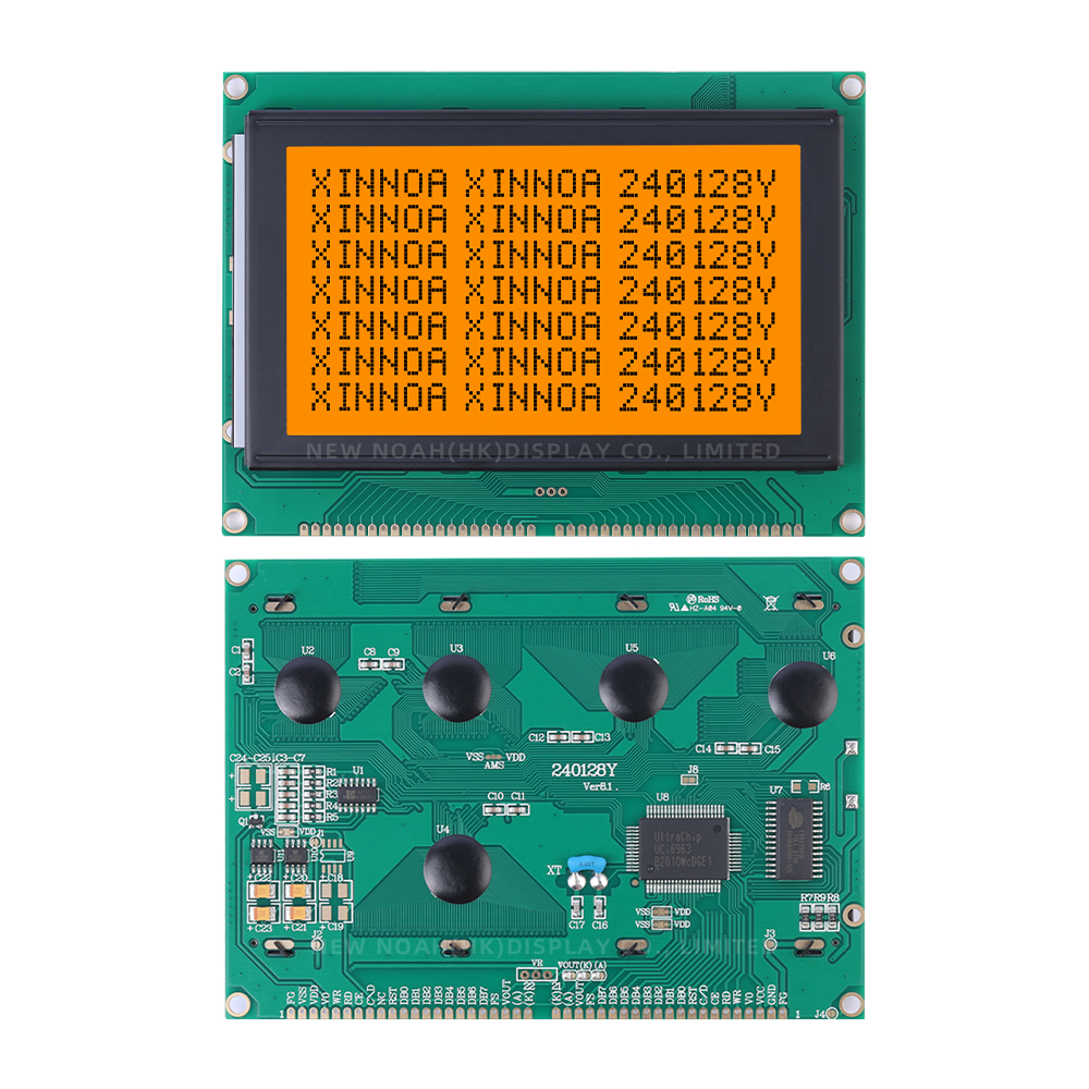 Grey Film 240128Y 144X104X12MM UCI6963C LCM Monochrome LCD Module Original T6963C - Image 3