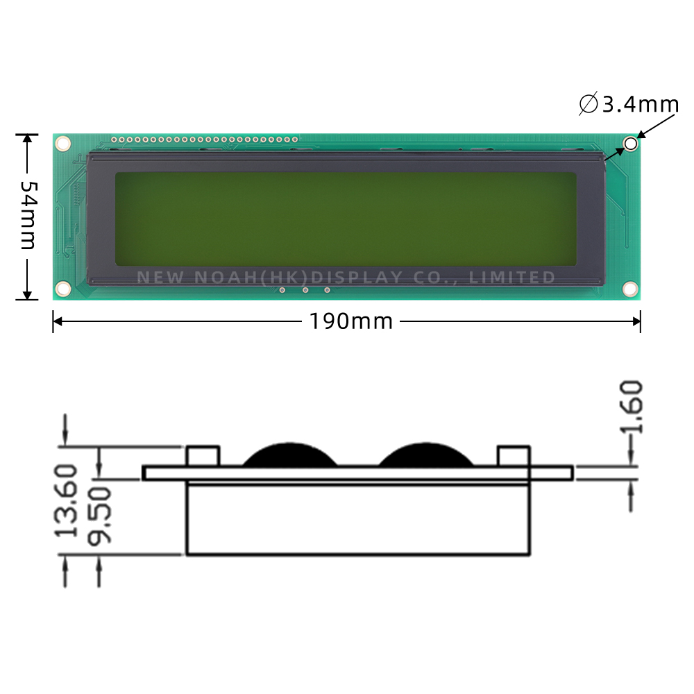 Yellow Green Film Export Global 32064A LCD Display Module 320*64 Controller KS0108 320X64 - Image 4