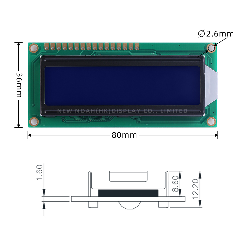 Blue Film 14432F 80X36X12.2MM Serial SPI/Parallel Graphics 5V LCD Module Display LCM ST7920/AIP31020 - Image 4