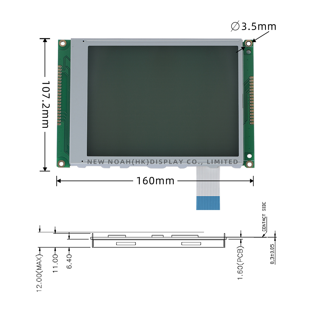 Grey Film LCD UV ResiStant Material 320240B1 Graphic LCD Display Screen With Controller NT7086PQ 14PIN - Image 4