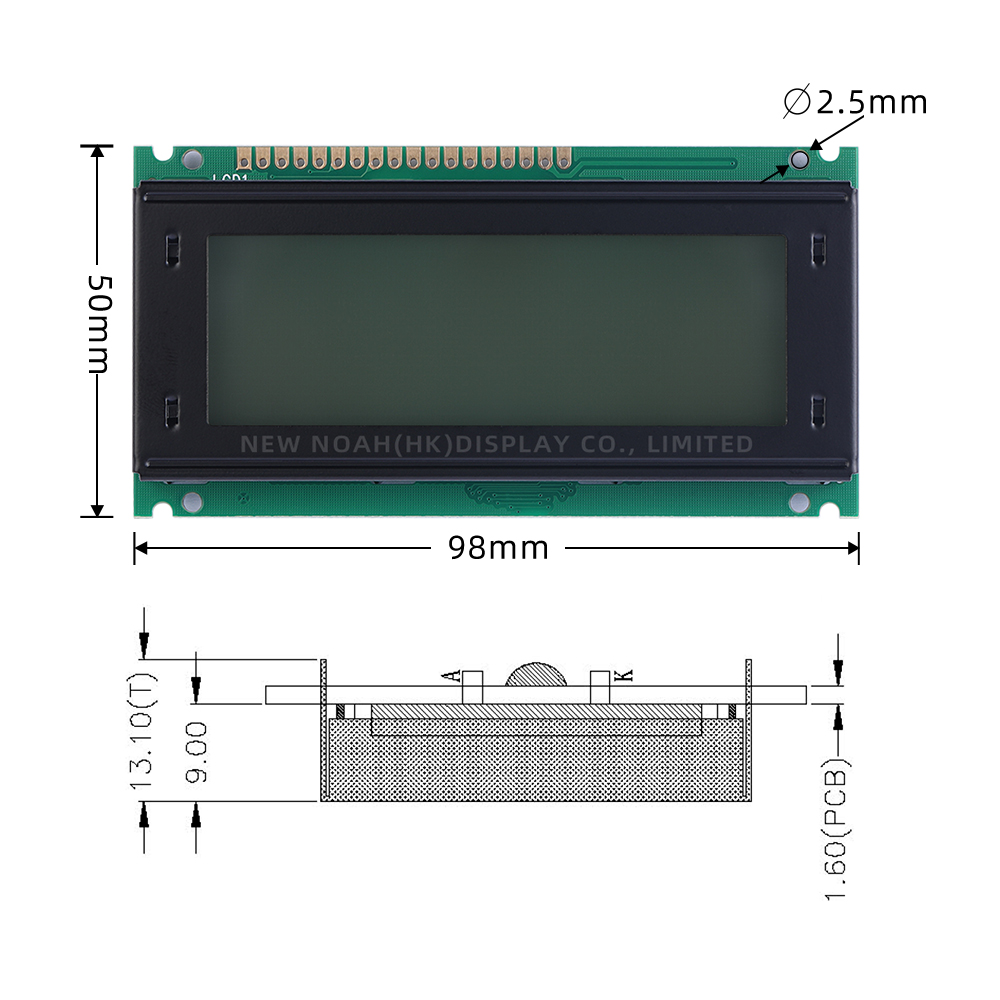 Grey Film 12232Y Display Module Parallel Port LCD Screen 18PIN Standard Interface 122X32 Graphic Screen - Image 4