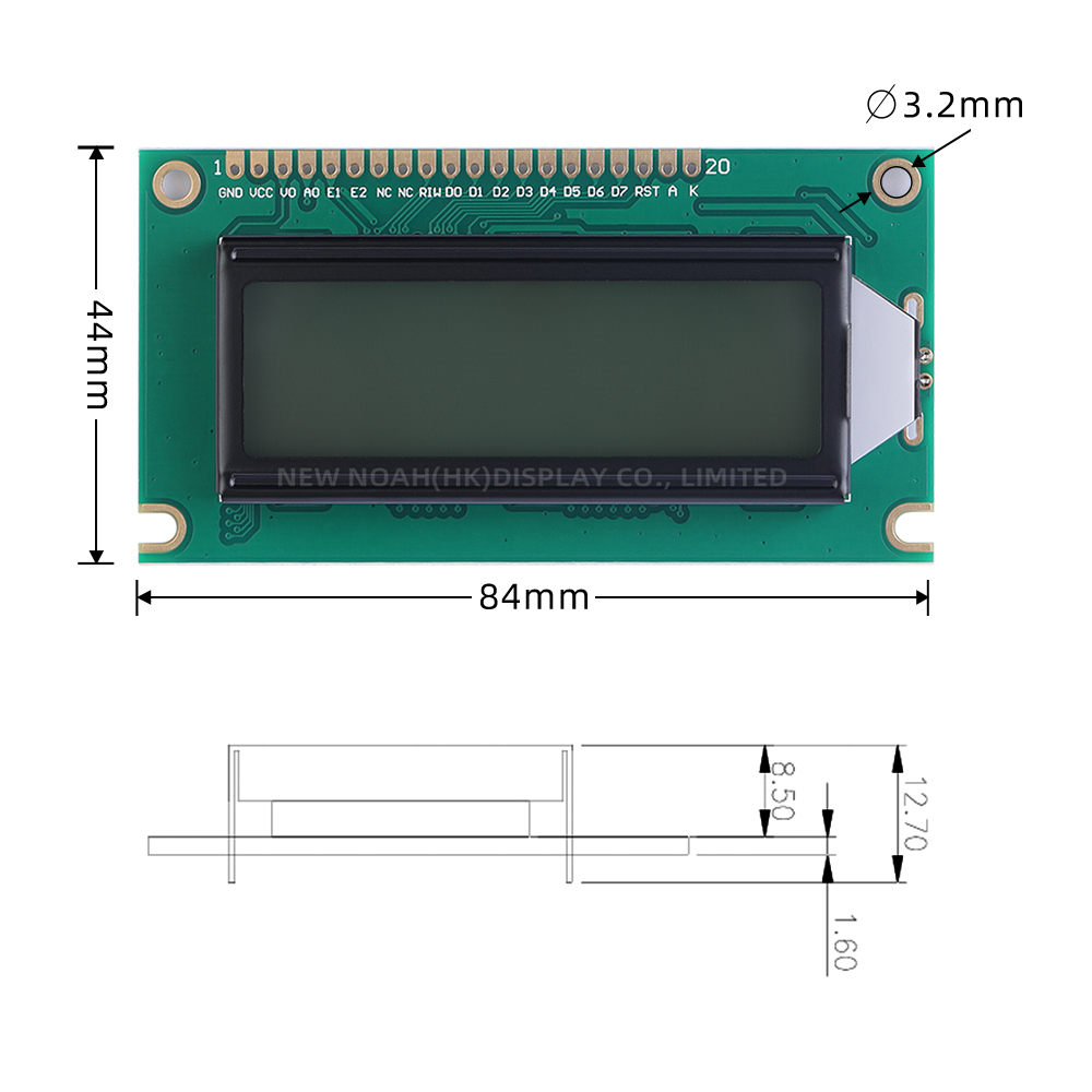 Grey Film 12232B LCD Screen High Brightness Screen 122*32 InduStrial Computer InduStrial Display Screen - Image 4