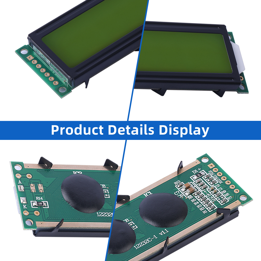 Yellow Green Film Wholesale 12232C-1 LCD Screen SPI 7PIN Serial Interface Controller ST7920 - Image 5