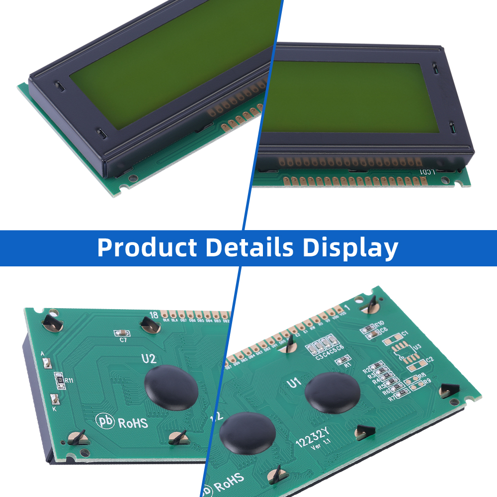 Yellow Green Film 12232Y Character Dot Matrix Screen LCD English Display Screen Can Be AssembLED In Multiple Languages - Image 5