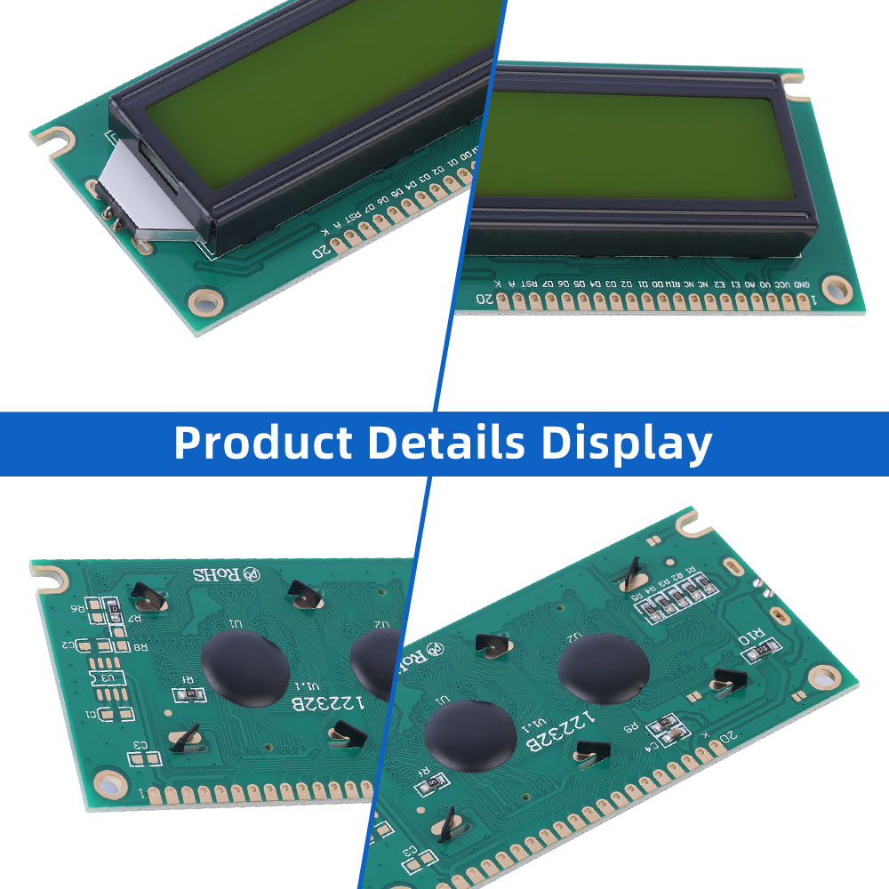 Yellow Green Film 12232B Character Screen 20PIN Standard Interface LCD Display 3.6-Inch LCD Screen - Image 5